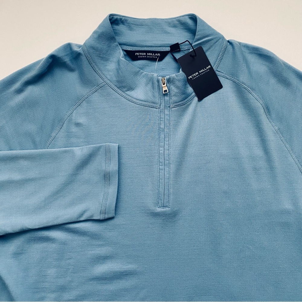Peter Millar Excursionist Flex Performance Pullover M XL XXL Channel Blue